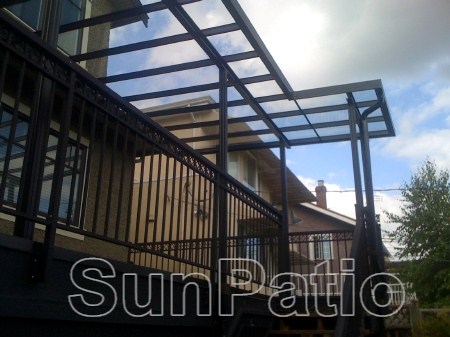 Glass patio covers